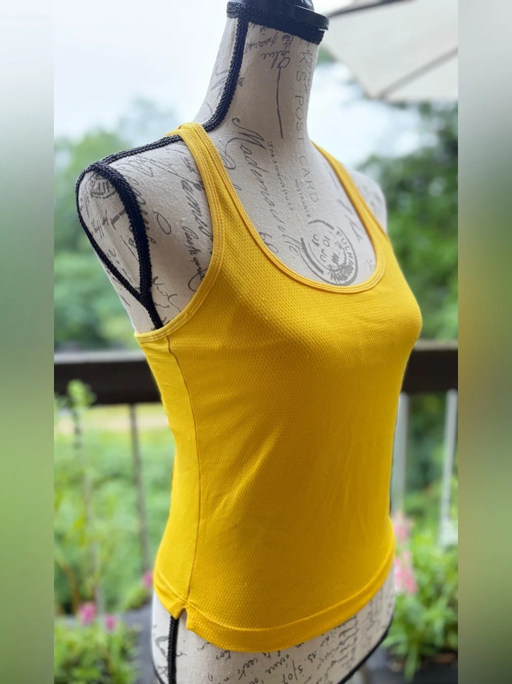 Nike Dri-FIT Racerback Tank Top with Built-In Bra - Golden Yellow Size Medium
